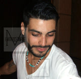 Native American Blue Gemstone Beaded Freedom Necklace