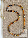 Men's Guitar Beaded Gemstone Necklace
