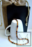 Men's Guitar Beaded Gemstone Necklace