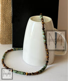 Men's Irish Aries Gemstone Beaded Necklace