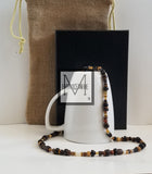 Men's Brown Beaded Necklace