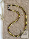 Yellow and Blue Lapis Beaded Necklace for Men