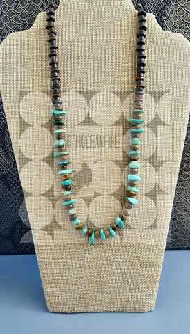 Women's Turquoise Rope Style Necklace