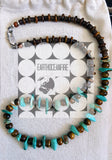 Women's Turquoise Rope Style Necklace