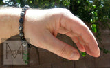 Men's Gray Stone Beaded Bracelet
